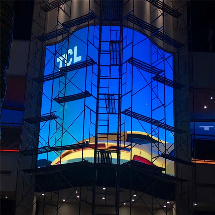 p4戶外全彩led顯示屏 室外景觀電子屏 弧形墻面led屏 - 愛企查